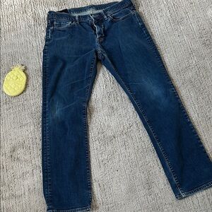 Abercrombie & Fitch Dark Blue Straight Jeans